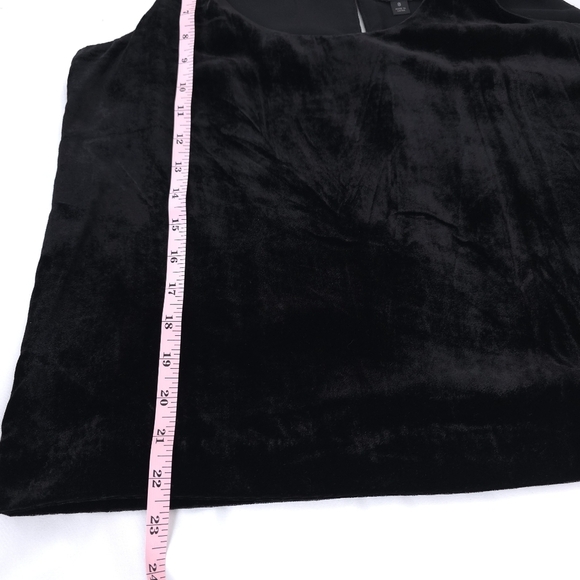 J. Crew Velvet Black Sleeveless Tank Size 8 - Picture 5 of 11